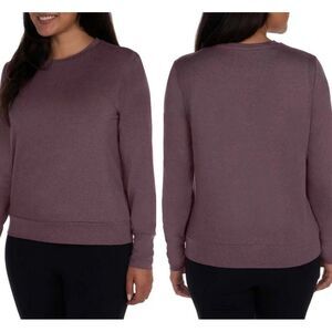 Lukka Lux Ladies Long Sleeve Active Crew Neck ‎ Size XL Plum Comfort Lightweight